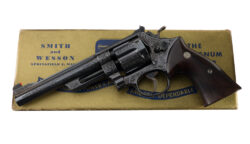 Factory Class A Harry Jarvis Engraved Smith & Wesson Pre Model 27 6" .357 Magnum